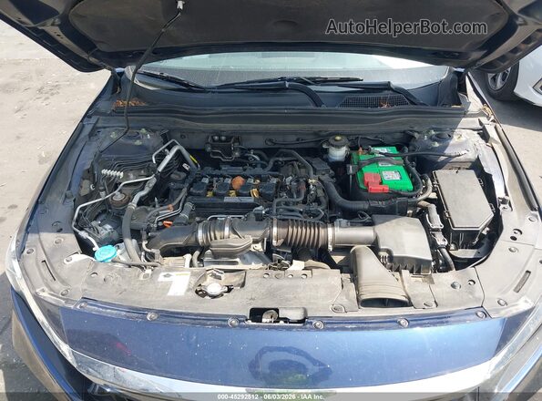 1HGCV1F15KA161351 2019 HONDA ACCORD Blue Հետևի տեսք