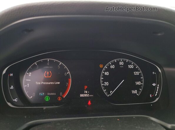 1HGCV1F15KA173841 2019 HONDA ACCORD Silver Vista del cuadro de instrumentos
