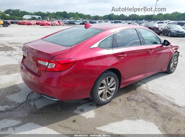 1HGCV1F15LA045102 2020 HONDA ACCORD Темно-бордовый Задняя правая четверть