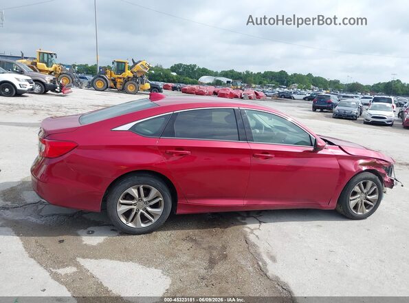 1HGCV1F15LA045102 2020 HONDA ACCORD Темно-бордовый Вид задней части салона