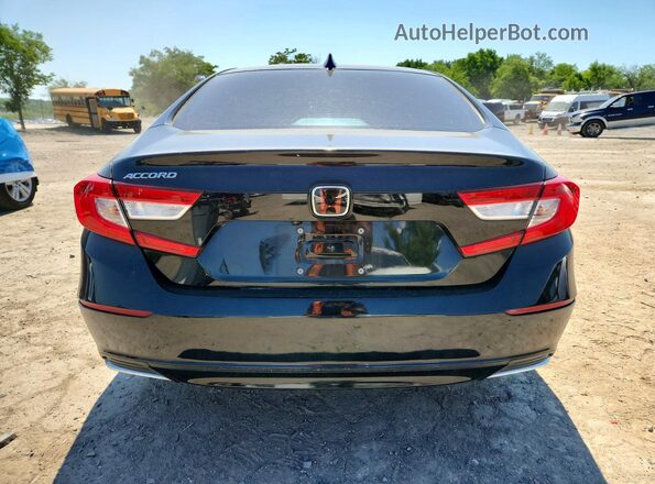 1HGCV1F15LA088788 2020 HONDA ACCORD Black უკანა ხედი