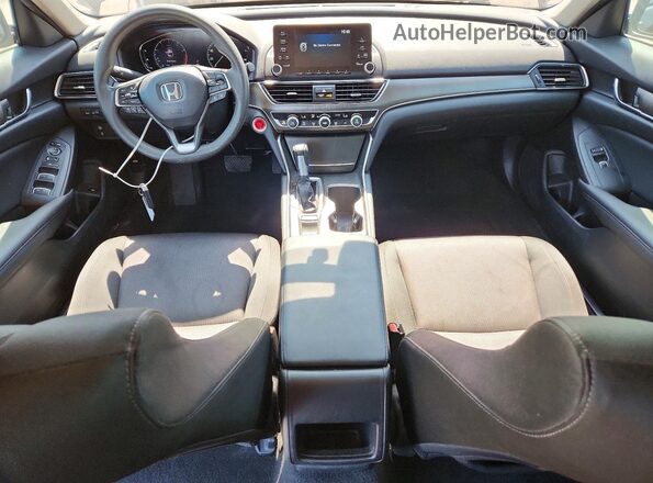 1HGCV1F15LA088788 2020 HONDA ACCORD Black წინა პანელის ხედი