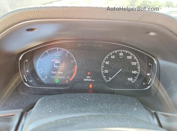 1HGCV1F15LA088788 2020 HONDA ACCORD Black ხელსაწყოთა პანელის ხედი