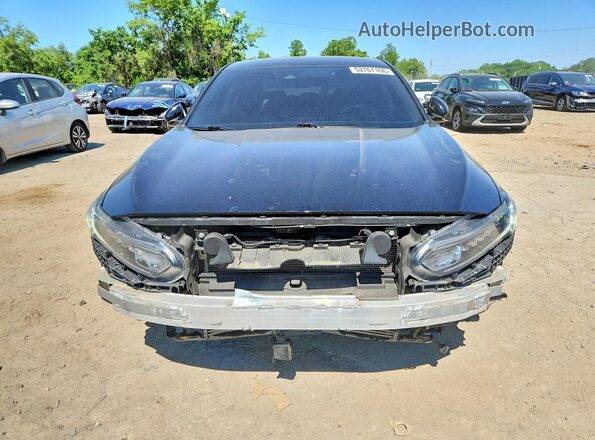 1HGCV1F15LA088788 2020 HONDA ACCORD Black წინა ხედი