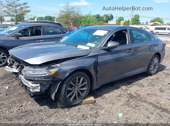 1HGCV1F15NA043787 2022 HONDA ACCORD Gray Vista tres cuartos delantera izquierda