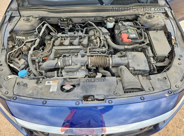 1HGCV1F16JA171160 2018 HONDA ACCORD Blue Սալոնի հետևի տեսք