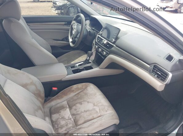 1HGCV1F16KA069505 2019 HONDA ACCORD Gray Вид салону спереду