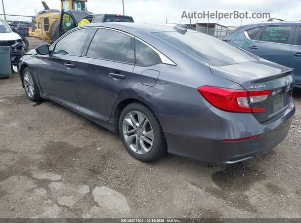 1HGCV1F16KA083582 2019 HONDA ACCORD Gray Задня ліва чверть