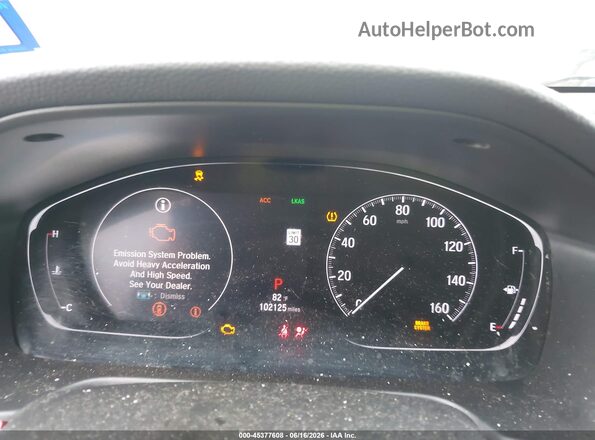1HGCV1F16KA083582 2019 HONDA ACCORD Gray Вид задніх сидінь