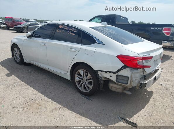 1HGCV1F16KA106570 2019 HONDA ACCORD White Rear left