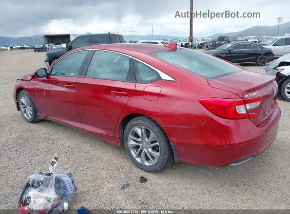 1HGCV1F16LA076472 2020 HONDA ACCORD Red Задня ліва чверть