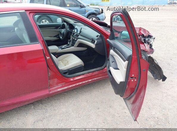 1HGCV1F16LA076472 2020 HONDA ACCORD Red Вид салону спереду