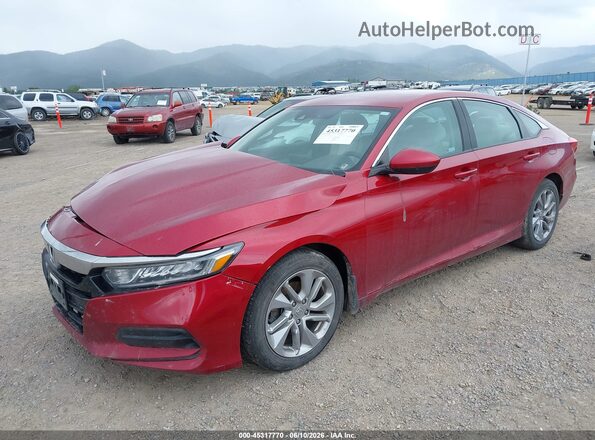 1HGCV1F16LA076472 2020 HONDA ACCORD Red Передня ліва чверть