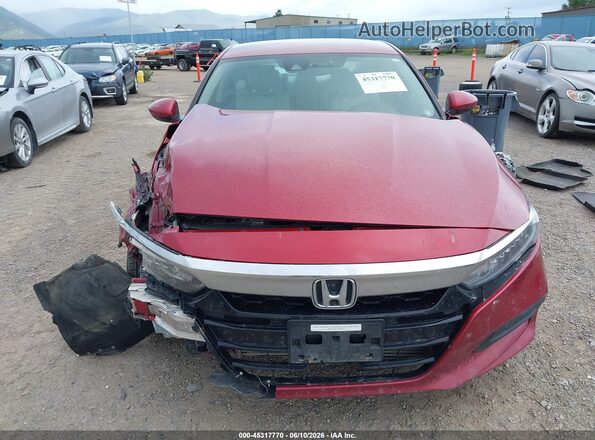 1HGCV1F16LA076472 2020 HONDA ACCORD Red Вид задньої частини салону