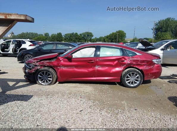 1HGCV1F16MA052058 2021 HONDA ACCORD Red Սալոնի 360 աստիճան տեսք