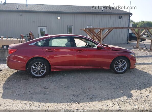 1HGCV1F16MA052058 2021 HONDA ACCORD Red Սալոնի հետևի տեսք