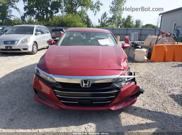 1HGCV1F16MA052058 2021 HONDA ACCORD Red Սարքավորումների վահանակի տեսք