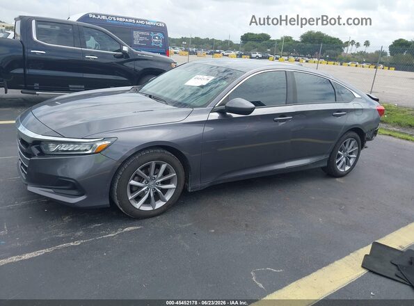1HGCV1F16MA090700 2021 HONDA ACCORD Gray Передня ліва чверть