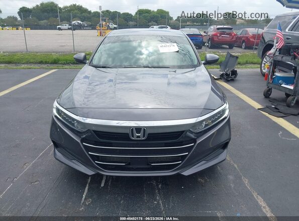 1HGCV1F16MA090700 2021 HONDA ACCORD Gray Вид щитка приладів