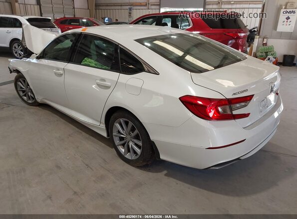 1HGCV1F16MA103980 2021 HONDA ACCORD Белый Задняя левая четверть
