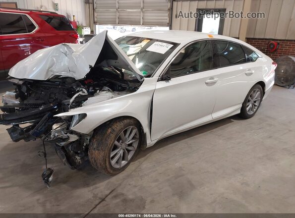 1HGCV1F16MA103980 2021 HONDA ACCORD Белый Передняя левая четверть