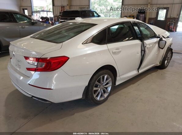 1HGCV1F16MA103980 2021 HONDA ACCORD Белый Задняя правая четверть