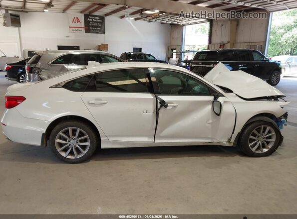 1HGCV1F16MA103980 2021 HONDA ACCORD Белый Вид задней части салона