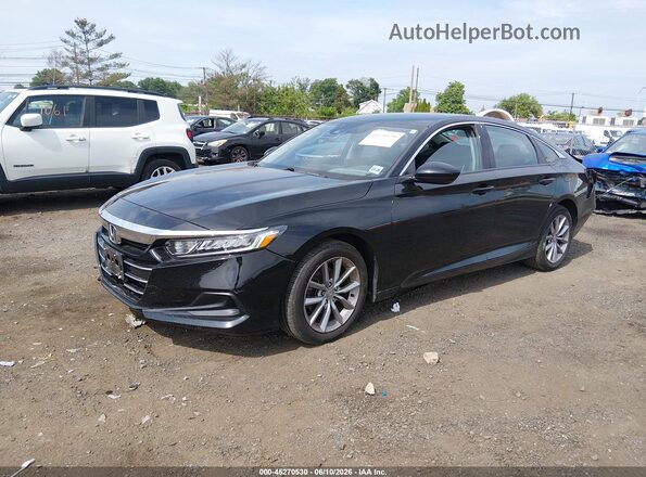 1HGCV1F16MA123775 2021 HONDA ACCORD Black Vista tres cuartos delantera izquierda