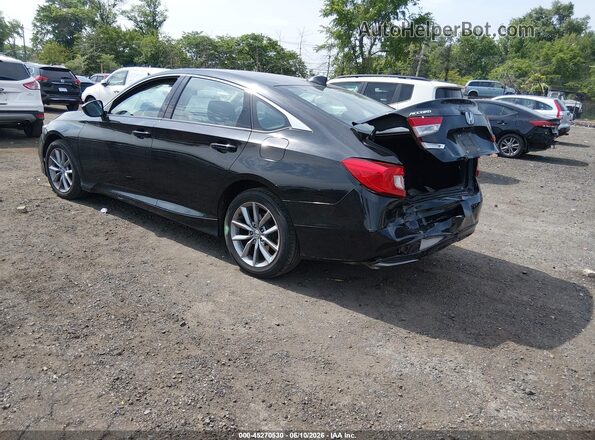 1HGCV1F16MA123775 2021 HONDA ACCORD Black Trasero izquierdo