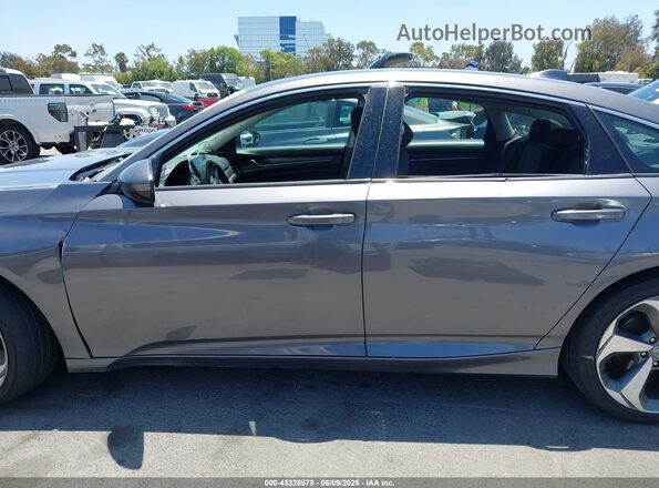 1HGCV1F17JA000787 2018 HONDA ACCORD Gray Սալոնի 360 աստիճան տեսք