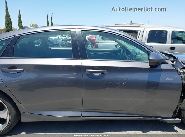1HGCV1F17JA000787 2018 HONDA ACCORD Gray Սալոնի հետևի տեսք