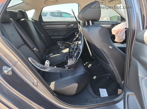 1HGCV1F17JA075991 2018 HONDA ACCORD Gray Հետևի նստատեղերի տեսք
