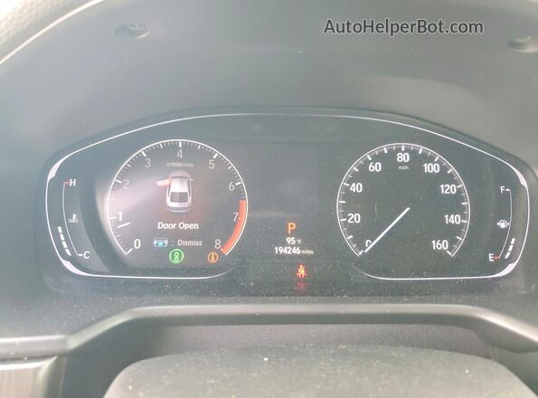 1HGCV1F17KA013346 2019 HONDA ACCORD Silver ხელსაწყოთა პანელის ხედი