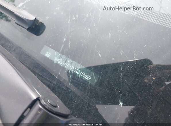 1HGCV1F17KA015968 2019 HONDA ACCORD Black ძრავის განყოფილების ხედი