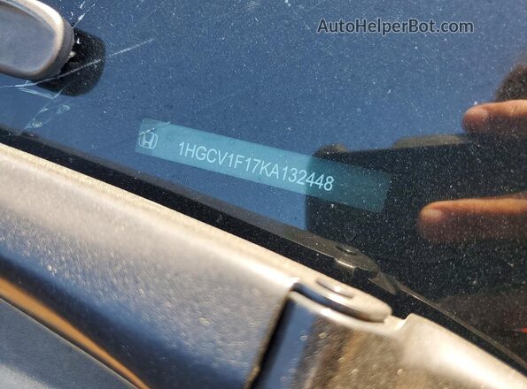 1HGCV1F17KA132448 2019 HONDA ACCORD Черный 