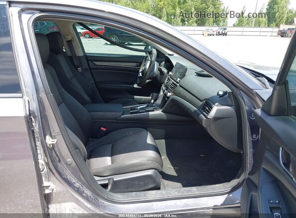 1HGCV1F17KA167068 2019 HONDA ACCORD Серый Вид салона спереди