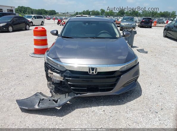 1HGCV1F17KA167068 2019 HONDA ACCORD Серый Вид задней части салона