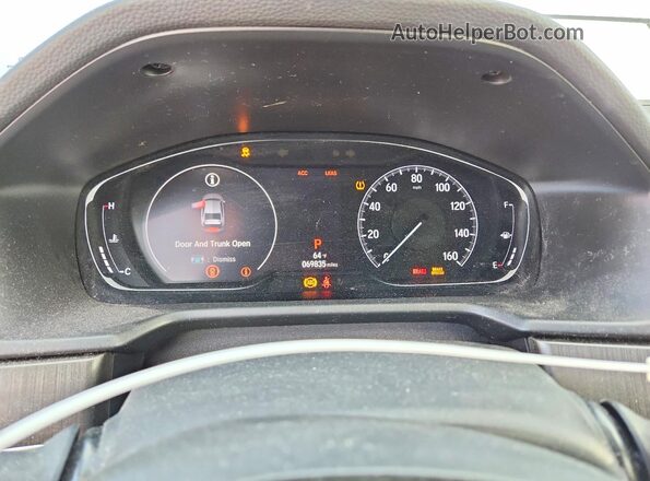 1HGCV1F17LA022470 2020 HONDA ACCORD Silver Instrument cluster view