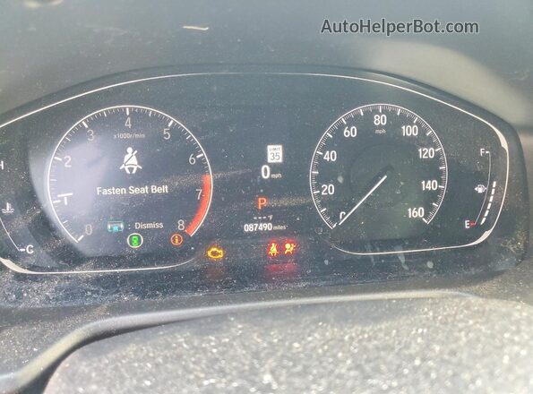 1HGCV1F17MA052862 2021 HONDA ACCORD White ხელსაწყოთა პანელის ხედი