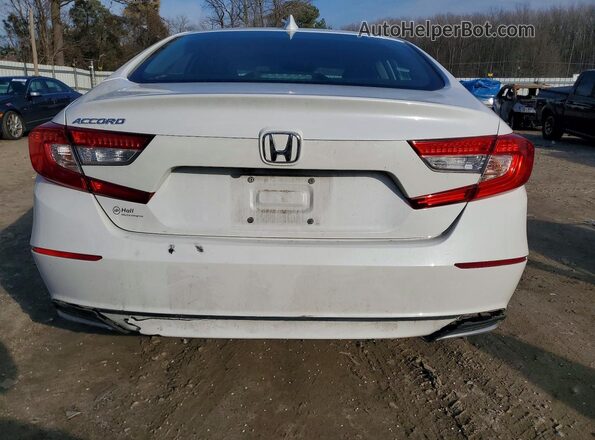 1HGCV1F17MA052862 2021 HONDA ACCORD White უკანა ხედი