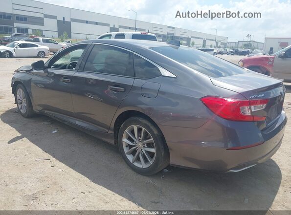 1HGCV1F17MA062050 2021 HONDA ACCORD Gray Trasero izquierdo