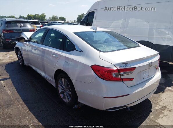 1HGCV1F17MA112851 2021 HONDA ACCORD White Rear left