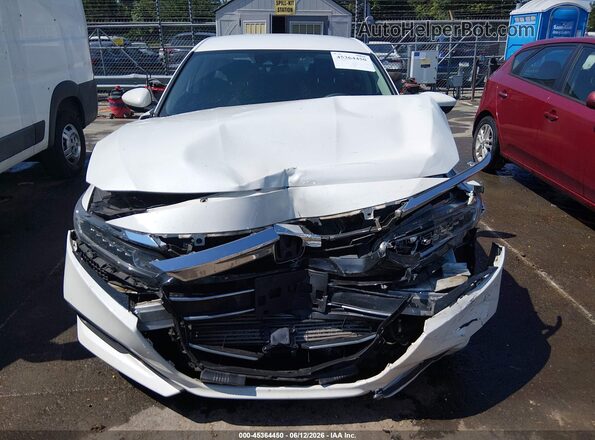 1HGCV1F17MA112851 2021 HONDA ACCORD White Instrument cluster view