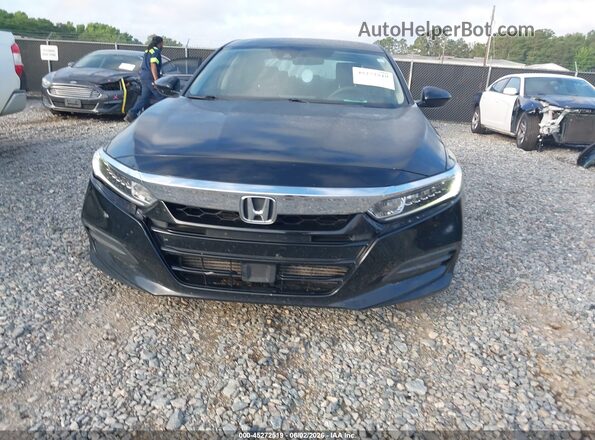 1HGCV1F18JA043308 2018 HONDA ACCORD Black Instrument cluster view