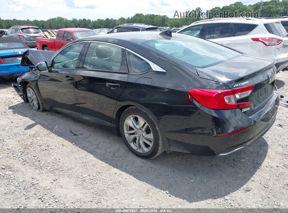 1HGCV1F18JA267565 2018 HONDA ACCORD Black Trasero izquierdo