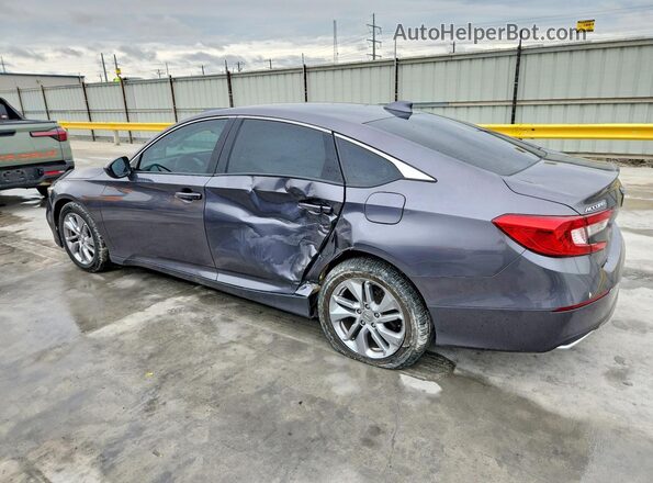 1HGCV1F18KA004347 2019 HONDA ACCORD Gray Trasero izquierdo