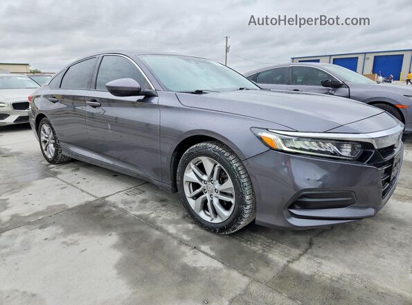 1HGCV1F18KA004347 2019 HONDA ACCORD Gray Delantero derecho