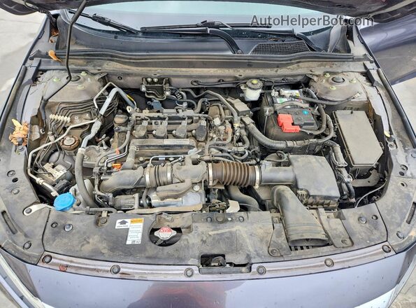 1HGCV1F18KA004347 2019 HONDA ACCORD Gray Vista interior trasera
