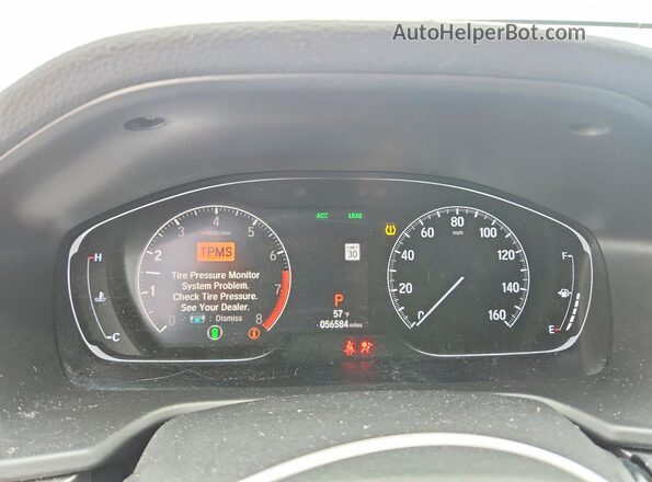 1HGCV1F18KA004347 2019 HONDA ACCORD Gray Vista del cuadro de instrumentos