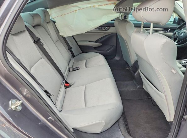 1HGCV1F18KA004347 2019 HONDA ACCORD Gray Vista de los asientos traseros